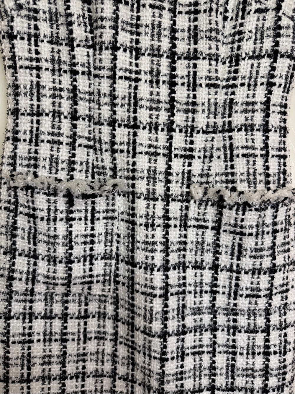 Chic Tweed Black & White Short Sleeve Dress by Harper Rose - Picture 5 of 7